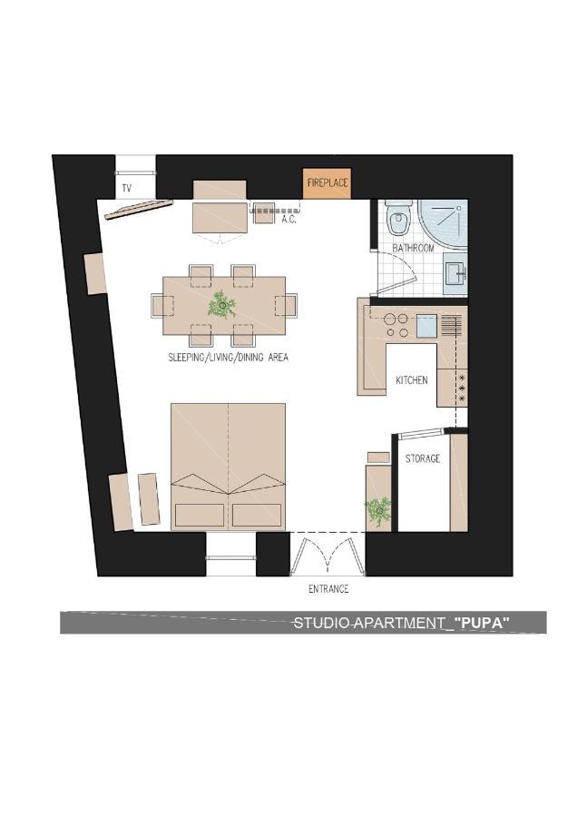 Studio Apartment Pupa Dubrovnik Exteriör bild